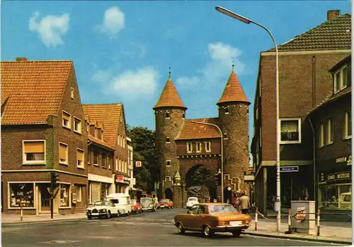 Ansichtskarte Dülmen Straßen Partie und Autos am Lüdinghauser Tor 1970