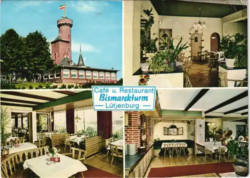 Lütjenburg Lüttenborg Café - Restaurant BISMARCKTURM 4 B Mehrbild-AK 1983