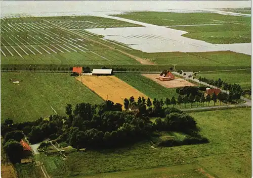 Friedrichskoog Evangelisches Jugend- Freizeitzentrum Neulandhalle Luftbild 1970