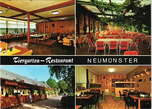 Neumünster Tiergarten-Restaurant Heinz Sommer Geerdts-Str. Mehrbild-AK 1970