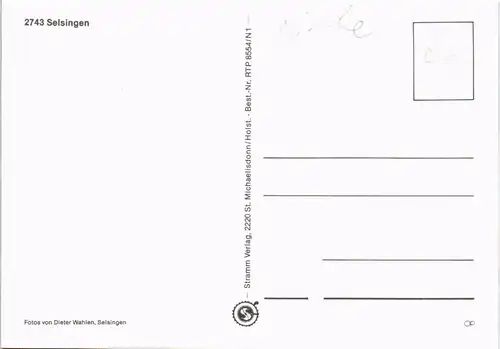 Ansichtskarte Selsingen Mehrbild-AK mit 4 Dorf-Ansichten 1975