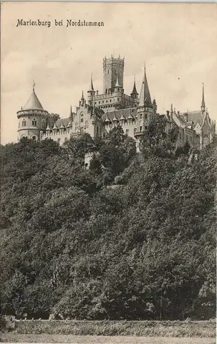 Ansichtskarte Nordstemmen Blick zur Marienburg 1911