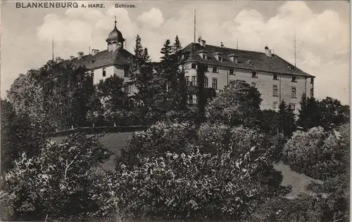 Ansichtskarte Blankenburg (Harz) Blick auf Harz Schloss Blankenburg 1910