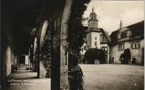 Weilburg (Lahn) Schloss Innerer Schlosshof, Castle Postcard 1920