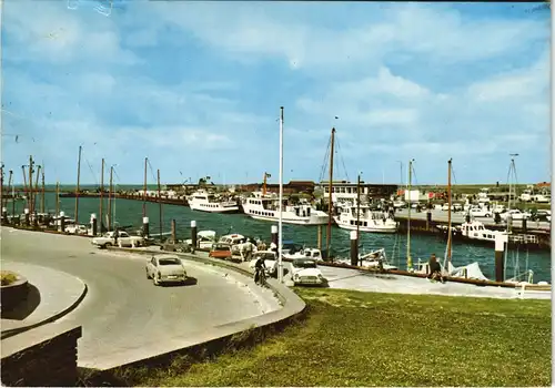 Ansichtskarte Bensersiel-Esens Partie am Hafen 1972