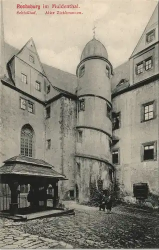 Rochsburg-Lunzenau Rochsburg Muldenthal Schloßhof Alter Ziehbrunren 1911