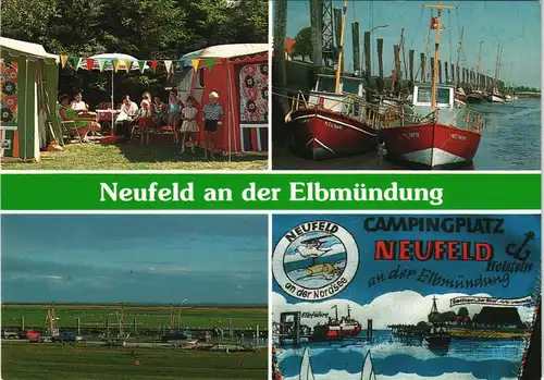 Neufeld (Dithmarschen) Campingplatz Zur Elbmündung Ünnern Diek 1981