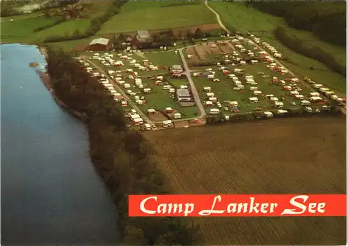 Ansichtskarte Preetz Luftbild Campingplatz Lanker See 1979