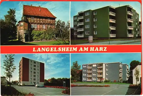 Ansichtskarte Langelsheim 4 Bild: Hochhaus Neubauten 1982