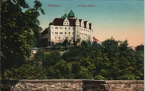 Ansichtskarte Zschopau Schloss Wildeck 1912