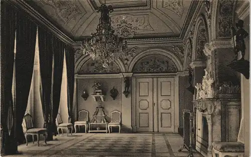 Weesenstein (Müglitz) Schloss Weesenstein Speisesaal Innenansicht 1920