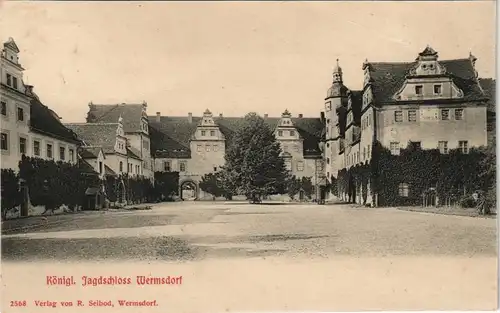 Wermsdorf Jagdschloss (Hunting Castle) Schloss Gesamtansicht 1910