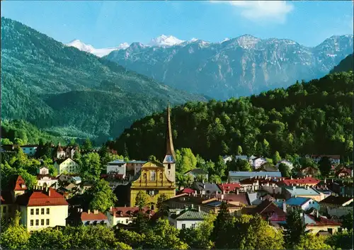 Ansichtskarte Bad Ischl Panorama-Ansicht gegen Dachstein 1980