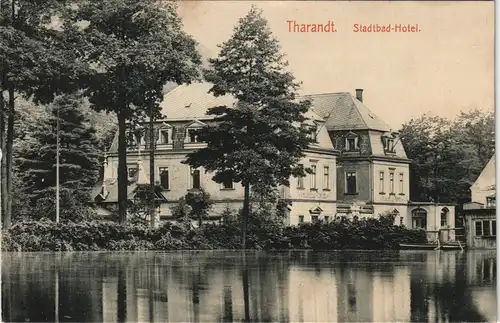 Ansichtskarte Tharandt Stadtbad-Hotel 1913