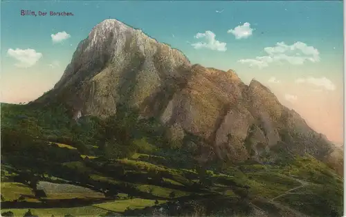 Postcard Bilin Bílina Der Borschen 1913