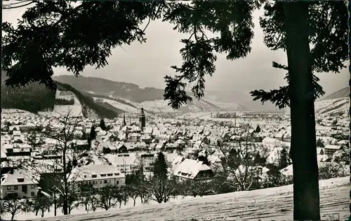 Ansichtskarte Haslach im Kinzigtal Panorama-Ansicht, Schwarzwald Blick 1963