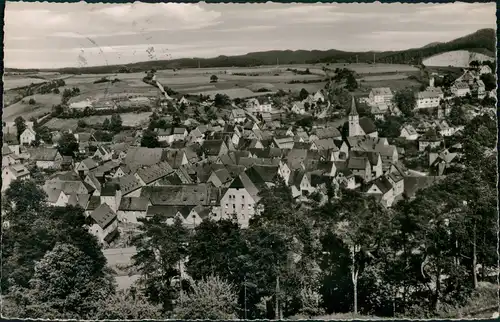 Velden (Pegnitz) Gesamtansicht Totalansicht 1961   gelaufen mit Stempel VELDEN