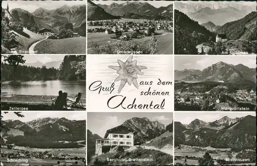 Marquartstein Umland  aus dem Achental, ua. Schleching, Unterwössen uvm. 1965