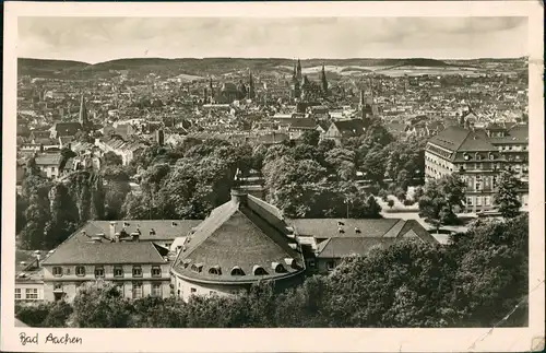 Ansichtskarte Aachen Blick über die Stadt Fotokarte 1949