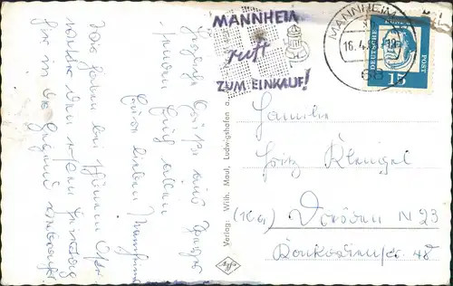 Ansichtskarte Speyer MB: Kirche, Luftbild, Straßen 1973