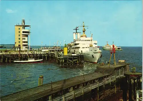 Ansichtskarte Cuxhaven Alte Liebe - Dampfer 1970