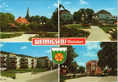 Ansichtskarte Wennigsen Mehrbildkarte mit 4 Ortsansichten 1990