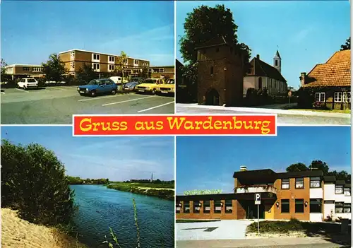 Ansichtskarte Wardenburg Mehrbild-AK mit 4 Ortsansichten 1979