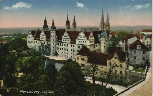 Ansichtskarte Merseburg Blick auf das Schloß 1913