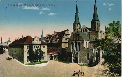 Ansichtskarte Merseburg Schloss und Dom 1914