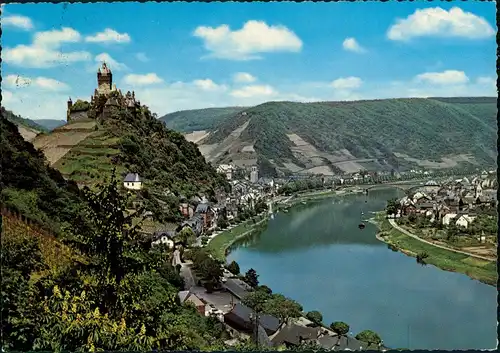 Ansichtskarte Cochem Kochem Panorama-Ansicht mit Mosel und Burg 1965