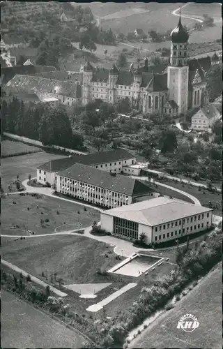 Ansichtskarte Wettenhausen-Kammeltal Luftbild Stadt Kloster 1961