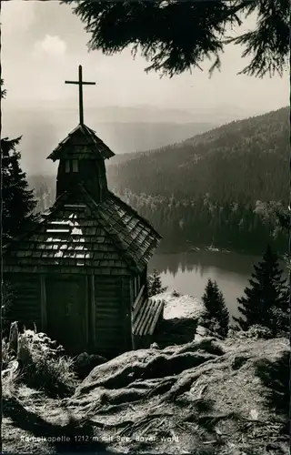 Ansichtskarte Sankt Oswald-Riedlhütte Rachelkapelle und See 1961