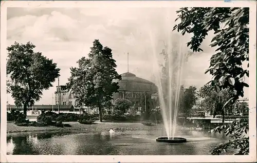 Ansichtskarte Frankfurt am Main Weiher an der Festhalle 1960