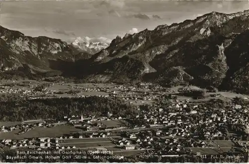Ansichtskarte Bad Reichenhall Blick über die Stadt 1963