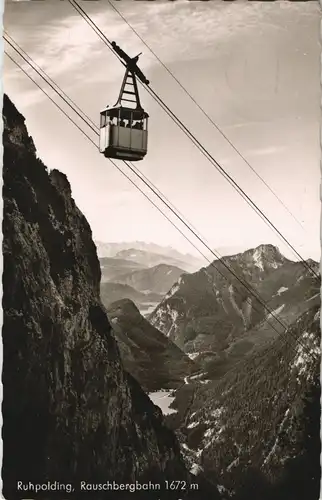 Ansichtskarte Ruhpolding Rauschbergbahn, gel. 1960