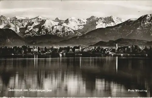 Ansichtskarte Seeshaupt Totalansicht 1960