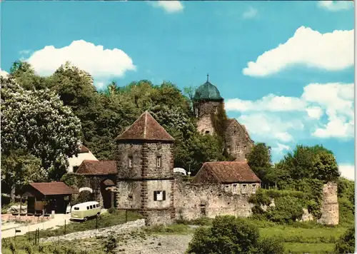 Ansichtskarte Sankt Martin (Pfalz) Kropsburg - Kropfsegg, VW Bulli 1977