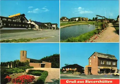 Ansichtskarte Sievershütten Mehrbild-AK mit 4 Ortsansichten 1980