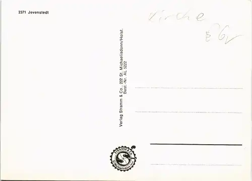 Jevenstedt Mehrbild-AK 4 Ortsansichten mit Gebäude, Kirche uvm. 1980