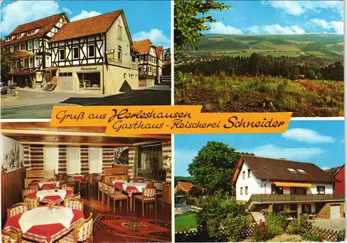 Ansichtskarte Herleshausen 4 Bild: Pension Schneider 1978