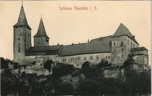 Ansichtskarte Rochlitz Schloss gel. 1910