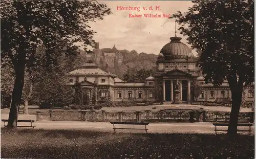 Bad Homburg vor der Höhe Kaiser Wilhelm Bad mit Park Anlage 1910