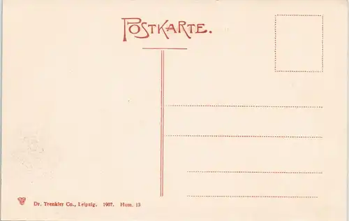 Ansichtskarte Bad Homburg vor der Höhe Untertor mit Schloßblick 1907