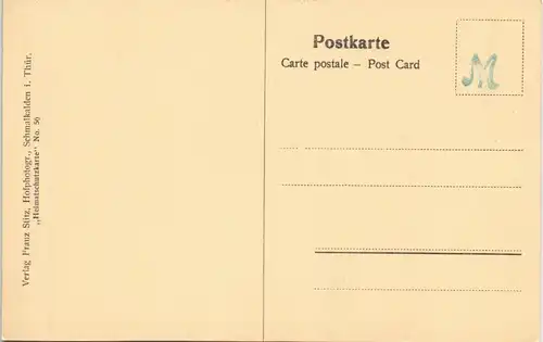 Ansichtskarte Schmalkalden Schloß Wilhelmsburg - portal 1913