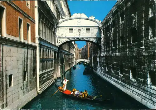 Venedig Venezia Ponte dei Sospiri Pont des Soupirs Sighs Bridge 1980