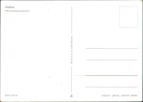 Ansichtskarte Meißen Schloss Albrechtsburg und Dom, Elbdampfer 1975/1982