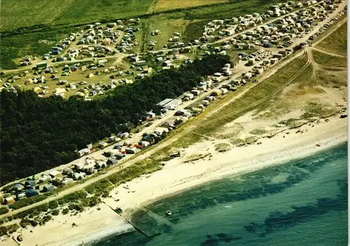 Ansichtskarte Wendtorf Campingplatz am Wendtorfer Strand Luftaufnahme 1970