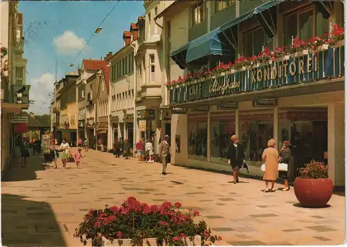 Bad Oeynhausen Klosterstrasse am Café Konditorei Ellinghaus 1972