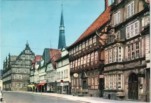 Ansichtskarte Hameln Strassen Partie mit Hotel Zur Börse Osterstraße 1971