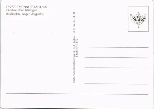 Münnerstadt Mehrbildkarte mit Marktplatz, Anger, Jörgentor 1980